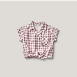 Soor Ploom Loli Blouse ~ Gingham Print, Zinnia