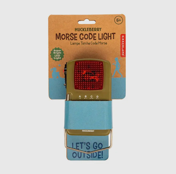 Kikkerland Design Inc - Huckleberry Morse Code Flashlight