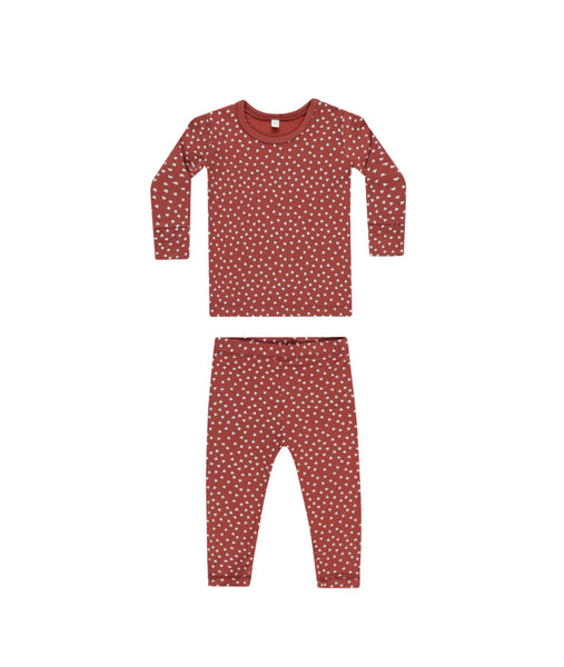 Quincy Mae Bamboo Pajama Set ~ Tiny Hearts