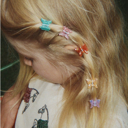 Konges 6 Pack Mini Butterfly Clips