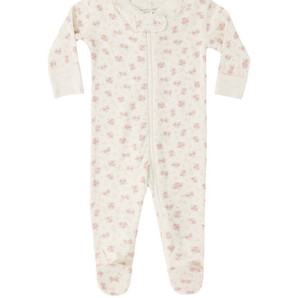 Quincy Mae Zip Long Sleeve Sleeper ~ Flower Fields