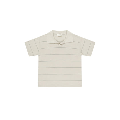 Rylee + Cru Knit Polo ~ Eucalyptus Stripe