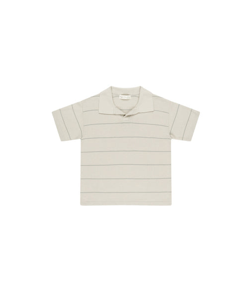 Rylee + Cru Knit Polo ~ Eucalyptus Stripe