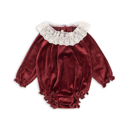 Konges Venola Romper ~ Red Dahlia