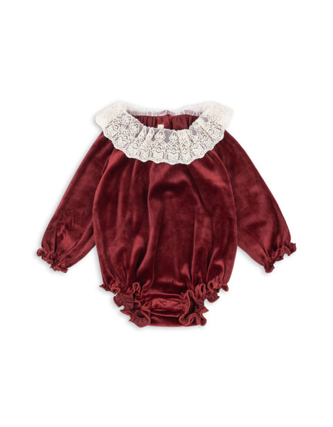 Konges Venola Romper ~ Red Dahlia