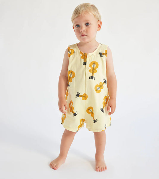 Bobo Choses Baby Guitar Woven Playsuit