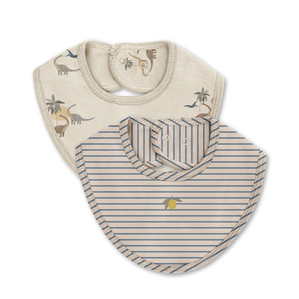 Konges 2 Pack Bib ~ Dino Stripe