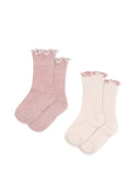 Konges 2 Pack Rib Frill Socks