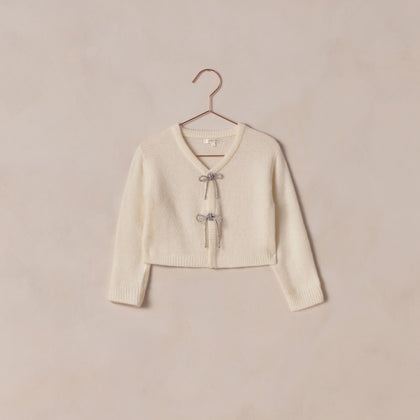 Noralee Bow Cardigan Sweater ~ Ivory