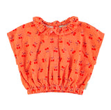 Piupiuchick Blouse with Collar ~ Red Check