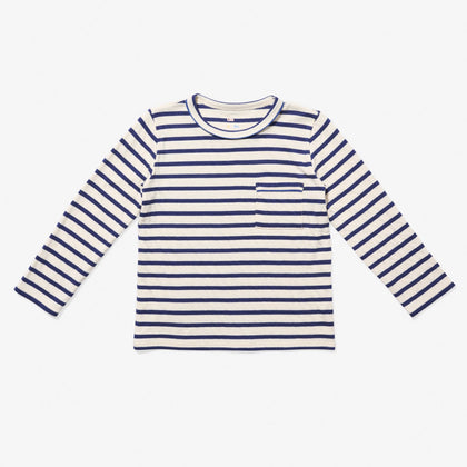 Oso & Me Edward Tee ~ Navy Stripe