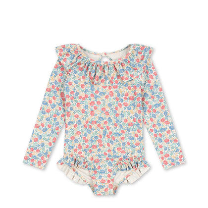 Konges Manuca LS Frill Swimsuit Grs ~ Fiola