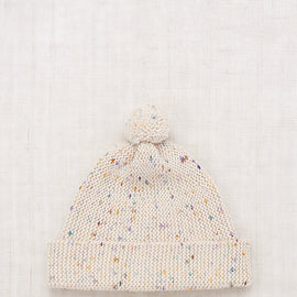 Misha & Puff Baby Garter Hat ~ Snowglobe Confetti
