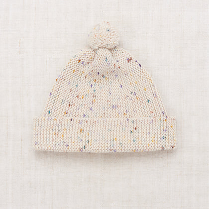 Misha & Puff Baby Garter Hat ~ Iris Confetti