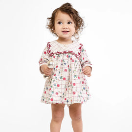 Oso & Me Gigi Baby Dress ~ Pomegranante Parade