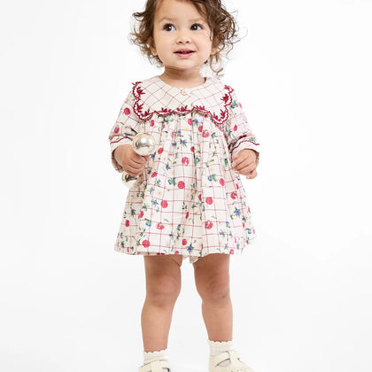 Oso & Me Gigi Baby Dress ~ Pomegranante Parade