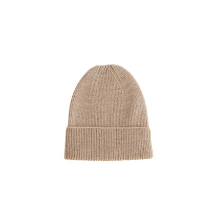 Hvid Beanie Fonzie Newborn ~ Sand