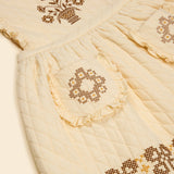 Apolina Ida Quilted Dress - Cream