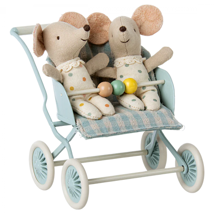 Maileg Baby Stroller ~ Mint