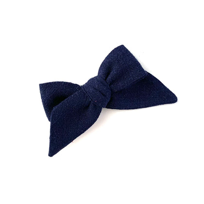 Lulu Luvs Baby Tied Bow, Navy