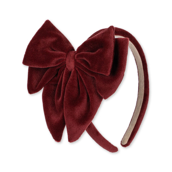 Konges Velvet Hairband ~ Jolly Red