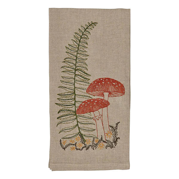 Coral & Tusk Fern Mushroom Tea Towel