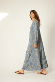 Natalie Martin Fiore Maxi Dress in Waterlily Blue