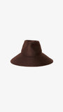 Janessa Leone Colette Hat ~ Chocolate