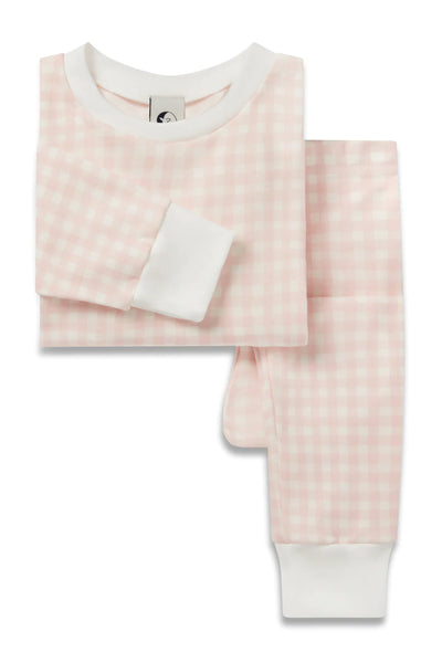 Sleepy Doe Classic PJ Set ~ Pink Gingham