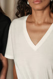 Donni Jersey Relaxed Tee ~ Powder