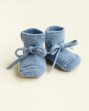 Hvid Booties ~ Light Blue