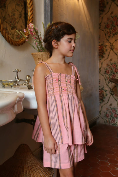 Bonjour Diary Pink Stripe Set