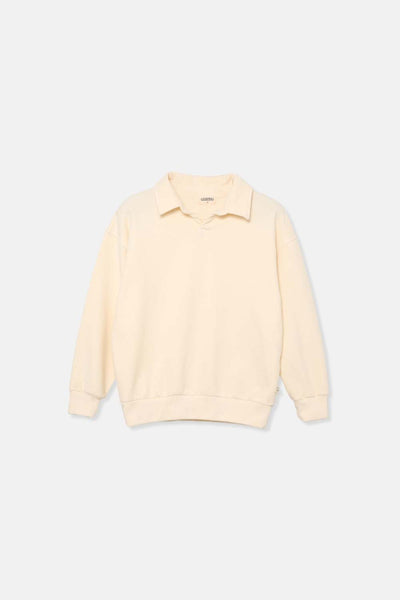 Little Cozmo Atlas Fleece Polo ~ Ivory