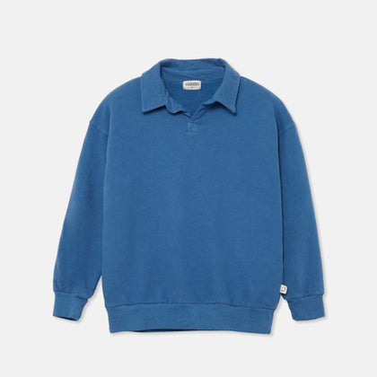 Little Cozmo Atlas Fleece Polo ~ Blue