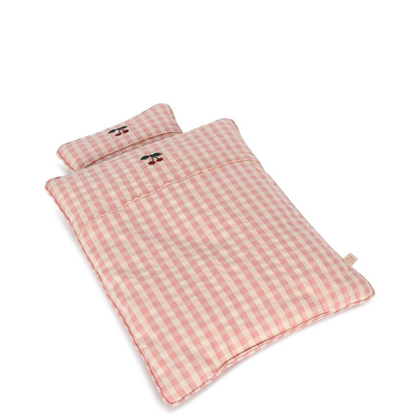 Konges Doll Bedding ~ Pink Check