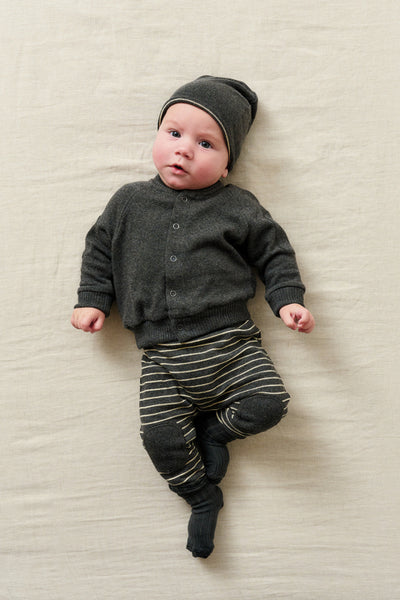 Little Cozmo Baby Striped Knit Pant - Dark Stripe