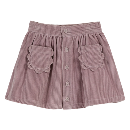 Emile at Ida Corduroy Pocket Skirt ~ Mauve