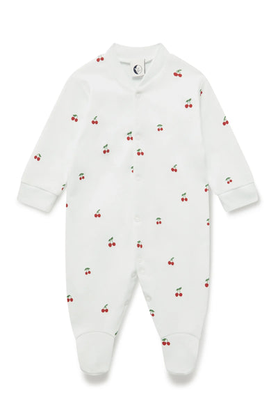 Sleepy Doe Baby Sleepsuit ~ Cherries