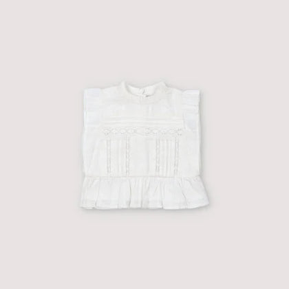 New Society Corfu Baby Blouse ~ White
