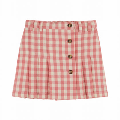 Emile at Ida Skirt Vichy Plisse ~ Gingham