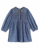 Emile at Ida Smocked Dress ~ Chambray
