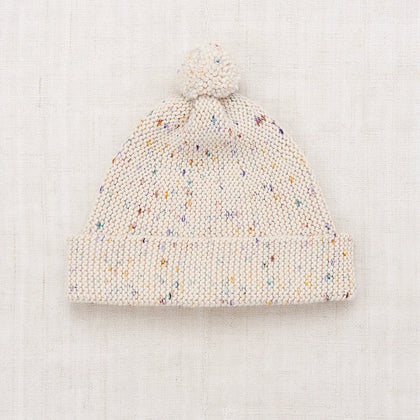 Misha & Puff Garter Hat ~ Iris Confetti