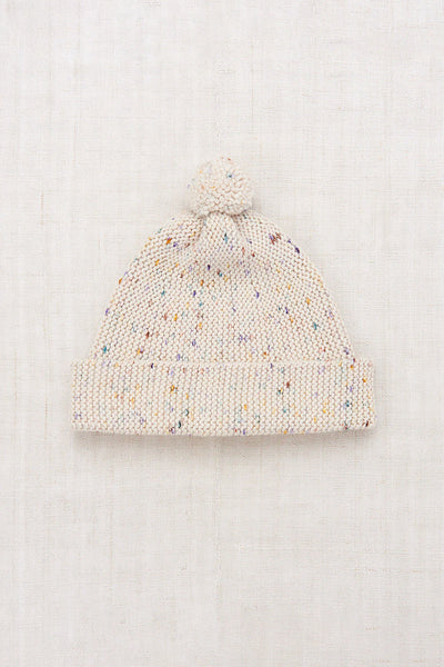 Misha & Puff Garter Hat ~ Iris Confetti