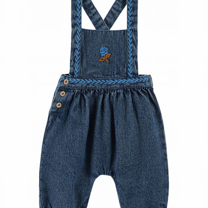 Emile at Ida Baby Overalls ~ Emb Denim BB
