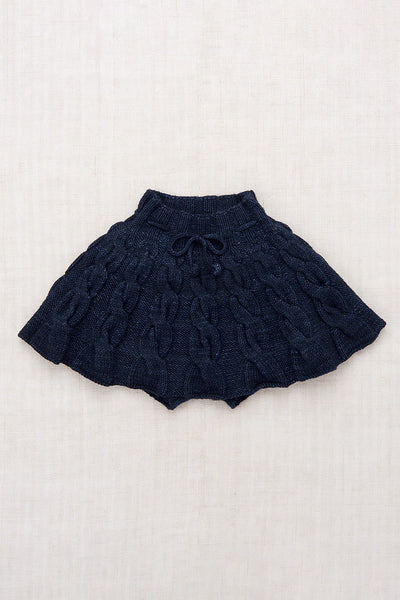 スカート Misha&Puff Cable Skating Skirt 8y Carbon Misha & Puff Cable Skating Skirt ~ Ink | Wee Mondine