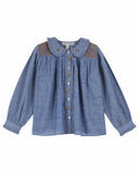 Emile at Ida Baby Smocked Blouse ~ Chambray