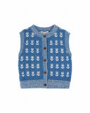 Emile at Ida Sleeveless Cardigan ~ Tulipe