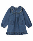Emile at Ida Emb Dress ~ Denim