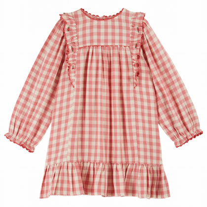 Emile at Ida Vichy Dress ~ Peony