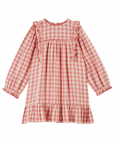 Emile at Ida Vichy Dress ~ Peony